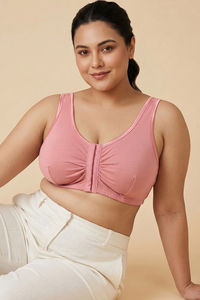 Zivame True Curv Double Layered Non Wired 3/4Th Coverage Super Support Bra - Lobster Bisque — thumbnail 4
